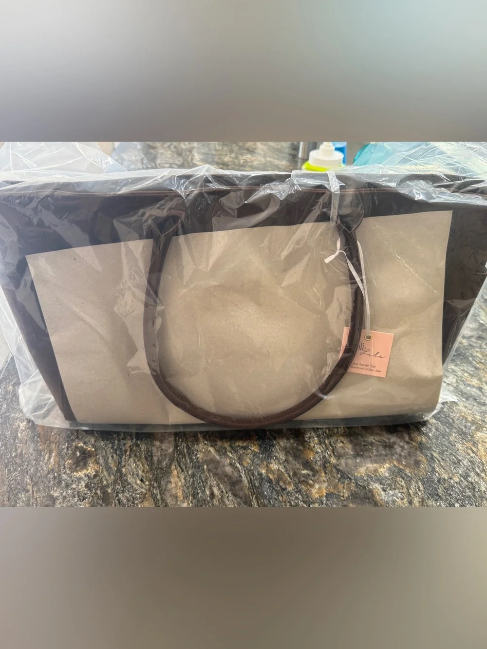 Mali & Lili’s Faux Suede Tote Bag-Chocolate Brown-NWT